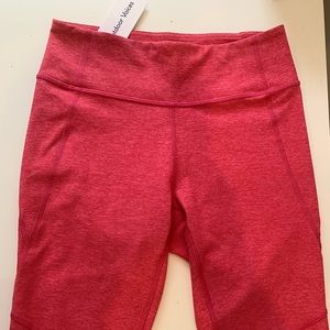 NWT Outdoor Voices Flamingo 3/4 Warm-Up Leggings